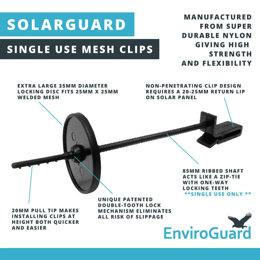 EnviroGuard Solarguard Mesh Clip Push Fit single